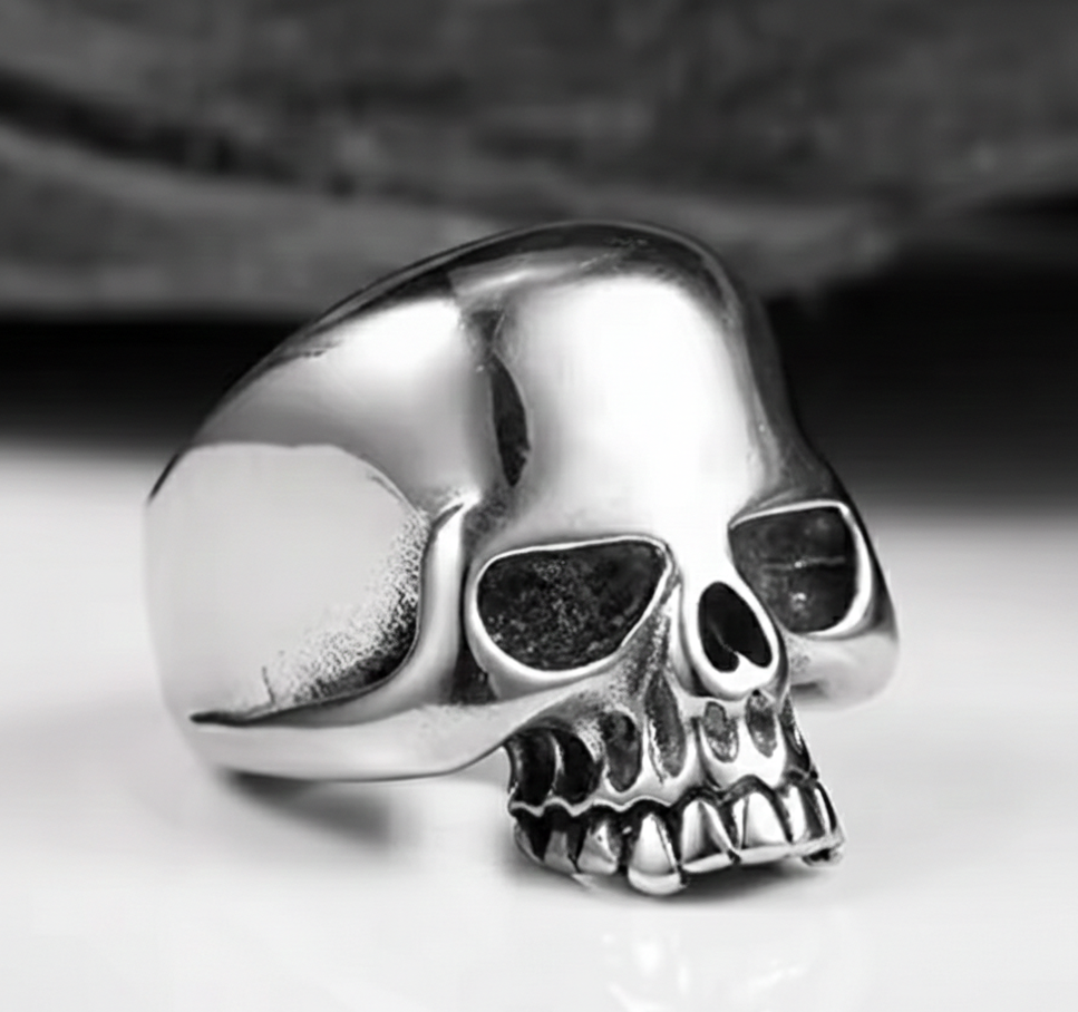 Vintage 80's Skull Ring