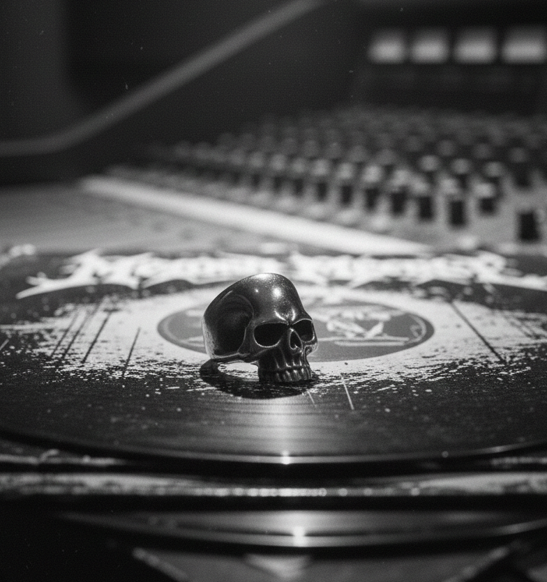 Vintage 80's Skull Ring